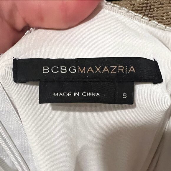 Strapless BCBG Black and White striped dance / homecoming dress! Worn once - Picture 4 of 4